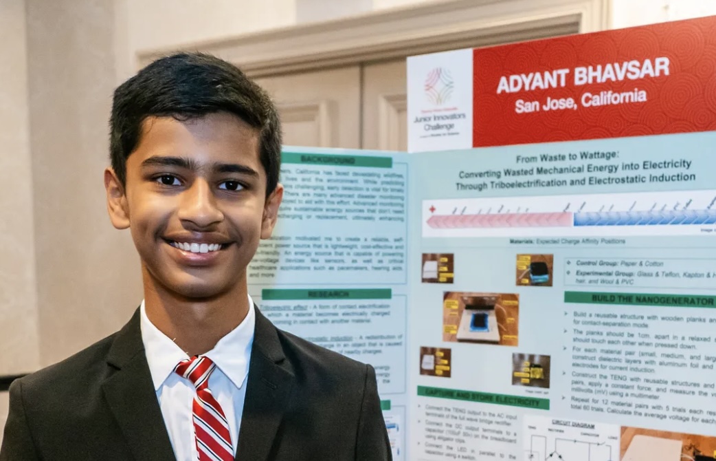 This seventh grader is already looking to solve problems caused by environmental challenges